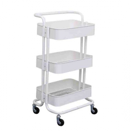 Moveable Multipurpose Top quality  Metallic Signature Kitchen Trolley 3 tier Kitchen Rack KT001